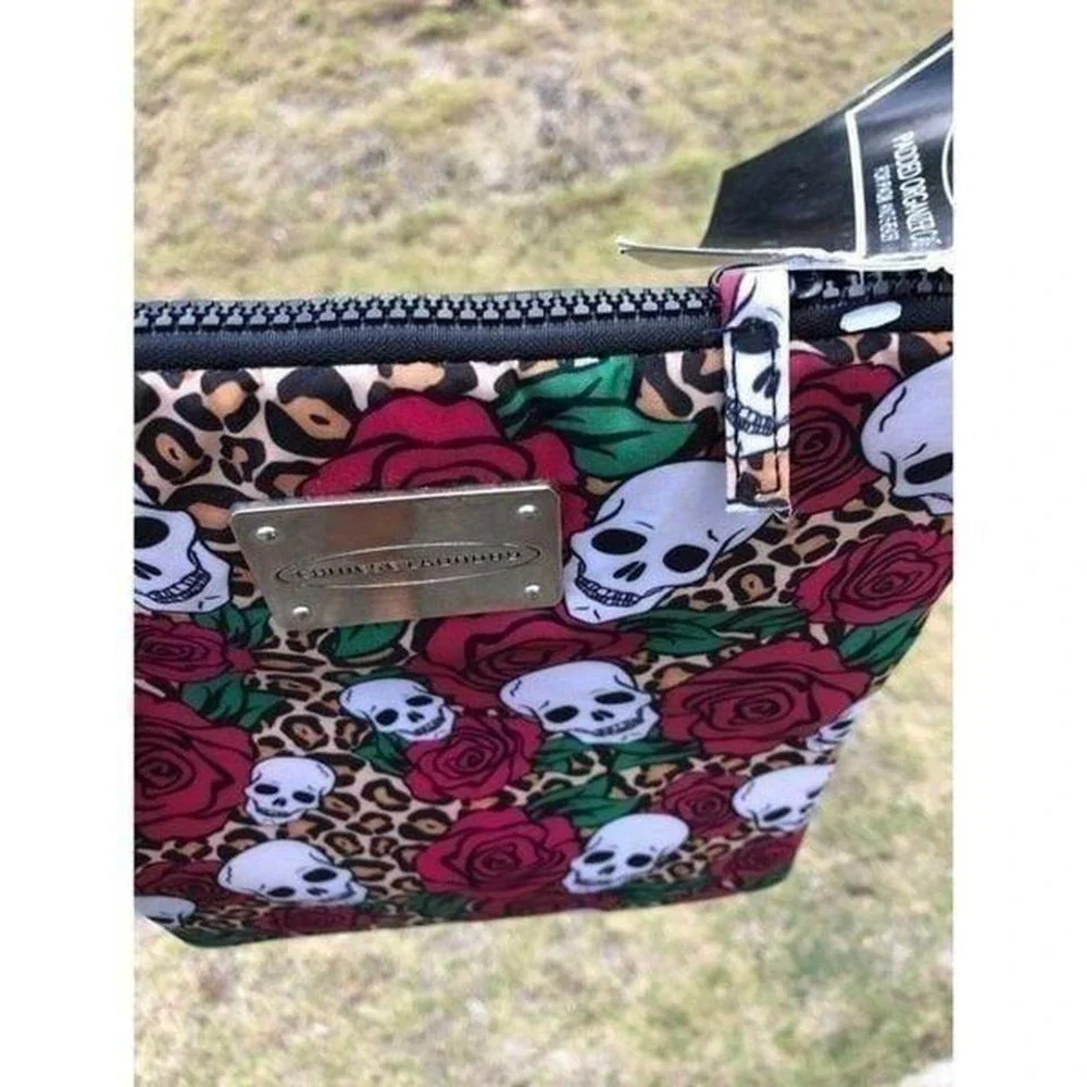 Chinese Laundry Padded iPad Sleeve Case Leopard Rose Skull Rockabilly NWT